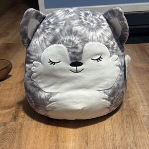 Squishmallows Gray and White Plush Animal
